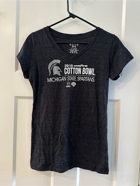 Michigan State University Spartans 2015 Cotton Bowl T-shirt Blue 84 size XL MSU